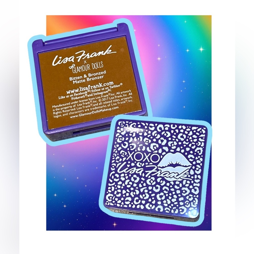 New in Box Rare Lisa Frank X Glamour Dolls Bitten & Bronzed Matte Bronzer - Picture 3 of 10
